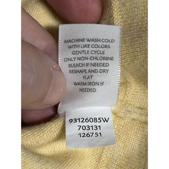 J Jill Cardigan Sweater Set Womens Plus 3X Butter Yellow 3/4 Sleeve Career - Picture 9 of 9